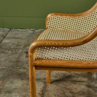 Ward Bennett Cane Armchair for Brickel Associates