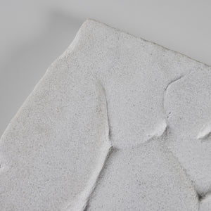 ON HOLD ** Textural White Stone Slab