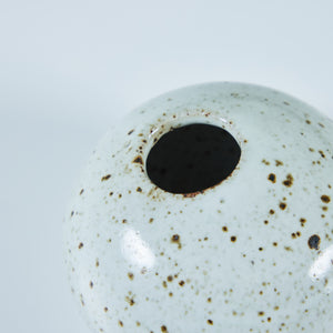 White Speckled Bud Vase