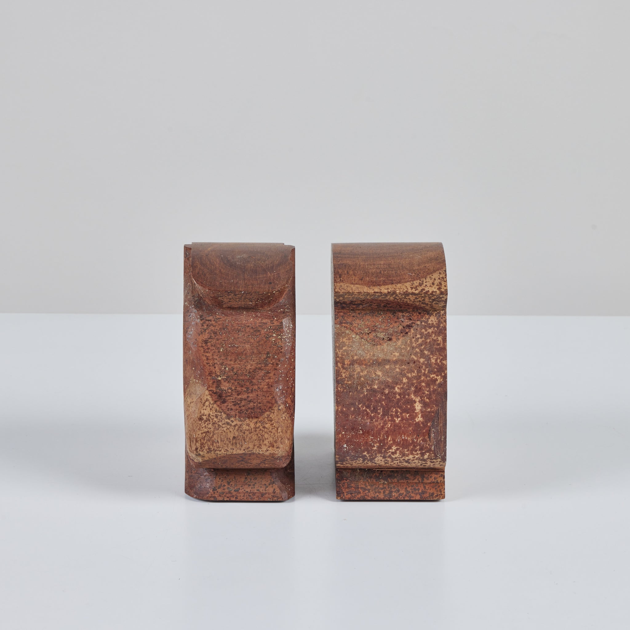 Pair of Wood Horse Head Bookends