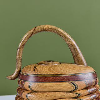 Laminated Wood Sculptural Teapot by Terry Evans