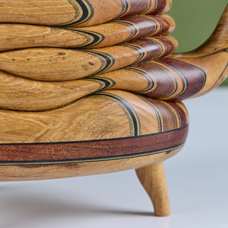 Laminated Wood Sculptural Teapot by Terry Evans