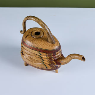 Laminated Wood Sculptural Teapot by Terry Evans