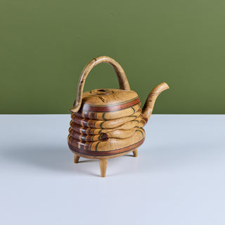 Laminated Wood Sculptural Teapot by Terry Evans