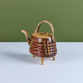 Laminated Wood Sculptural Teapot by Terry Evans