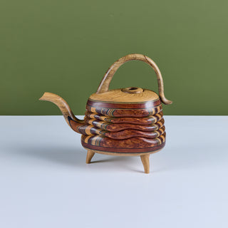 Laminated Wood Sculptural Teapot by Terry Evans