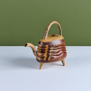 Laminated Wood Sculptural Teapot by Terry Evans