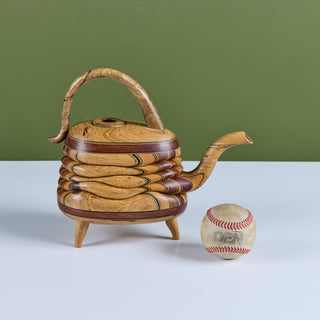 Laminated Wood Sculptural Teapot by Terry Evans