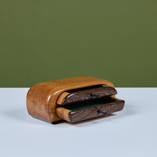 Two Tone Wood Jewelry Box