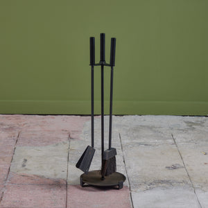 ON HOLD ** Set of Wrought Iron Fireplace Tools