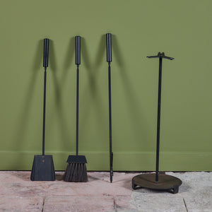 ON HOLD ** Set of Wrought Iron Fireplace Tools