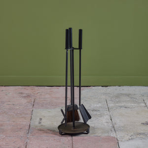 ON HOLD ** Set of Wrought Iron Fireplace Tools