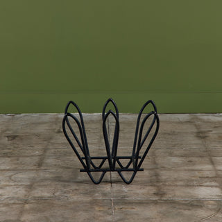 Wrought Iron Tulip Log Holder