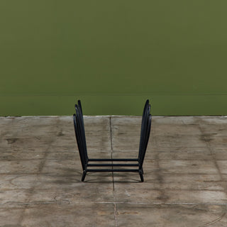 Wrought Iron Tulip Log Holder