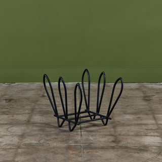 Wrought Iron Tulip Log Holder