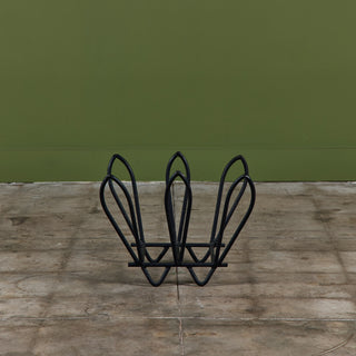 Wrought Iron Tulip Log Holder