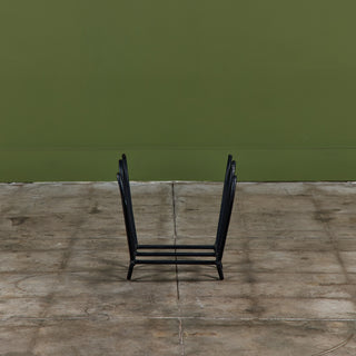 Wrought Iron Tulip Log Holder