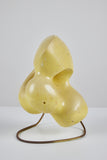 Biomorphic Yellow Glazed Sculpture