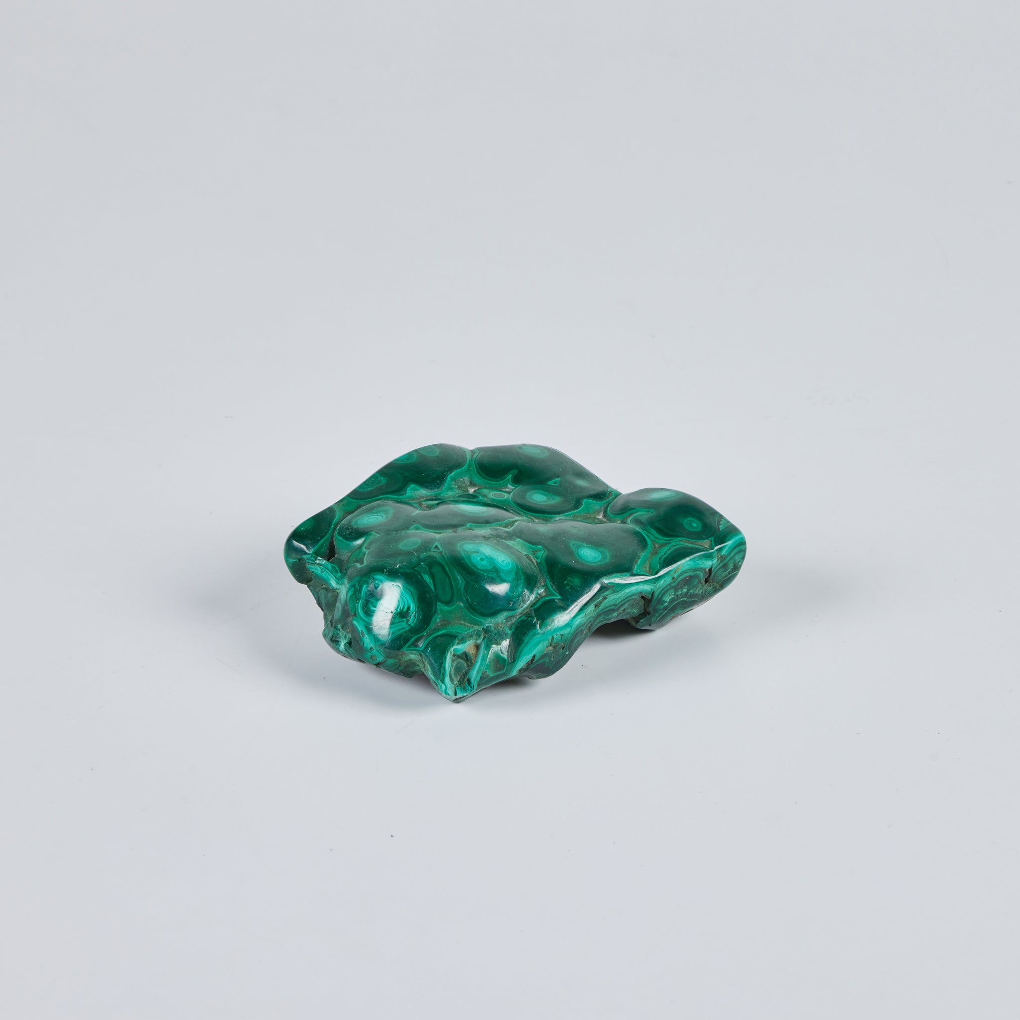 Biomorphic Malachite Sculpture