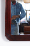 Rectangular Rosewood Wall Mirror