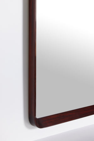 Rectangular Rosewood Wall Mirror