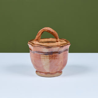 Studio Ceramic Glazed Lidded Bowl
