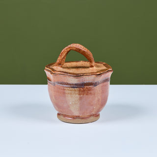 Studio Ceramic Glazed Lidded Bowl
