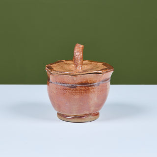 Studio Ceramic Glazed Lidded Bowl