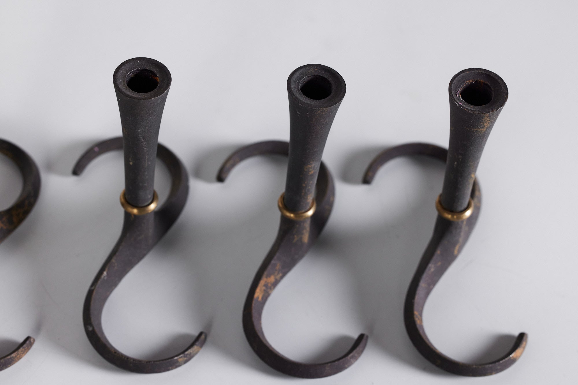 Set of Six Jens Quistgaard Candlesticks for Dansk