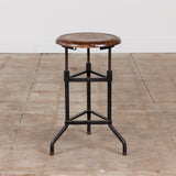 Adjustable Stool with Wood Seat by Campbell Corporation