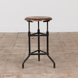 Adjustable Stool with Wood Seat by Campbell Corporation