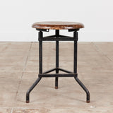 Adjustable Stool with Wood Seat by Campbell Corporation