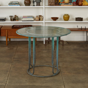Walter Lamb for Brown Jordan Bronze Patio Cafe Dining Table