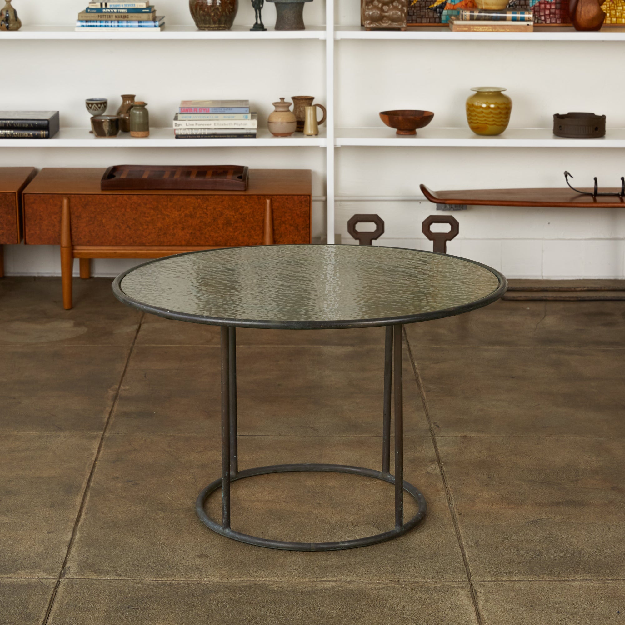 Walter Lamb for Brown Jordan Bronze Patio Occasional Table