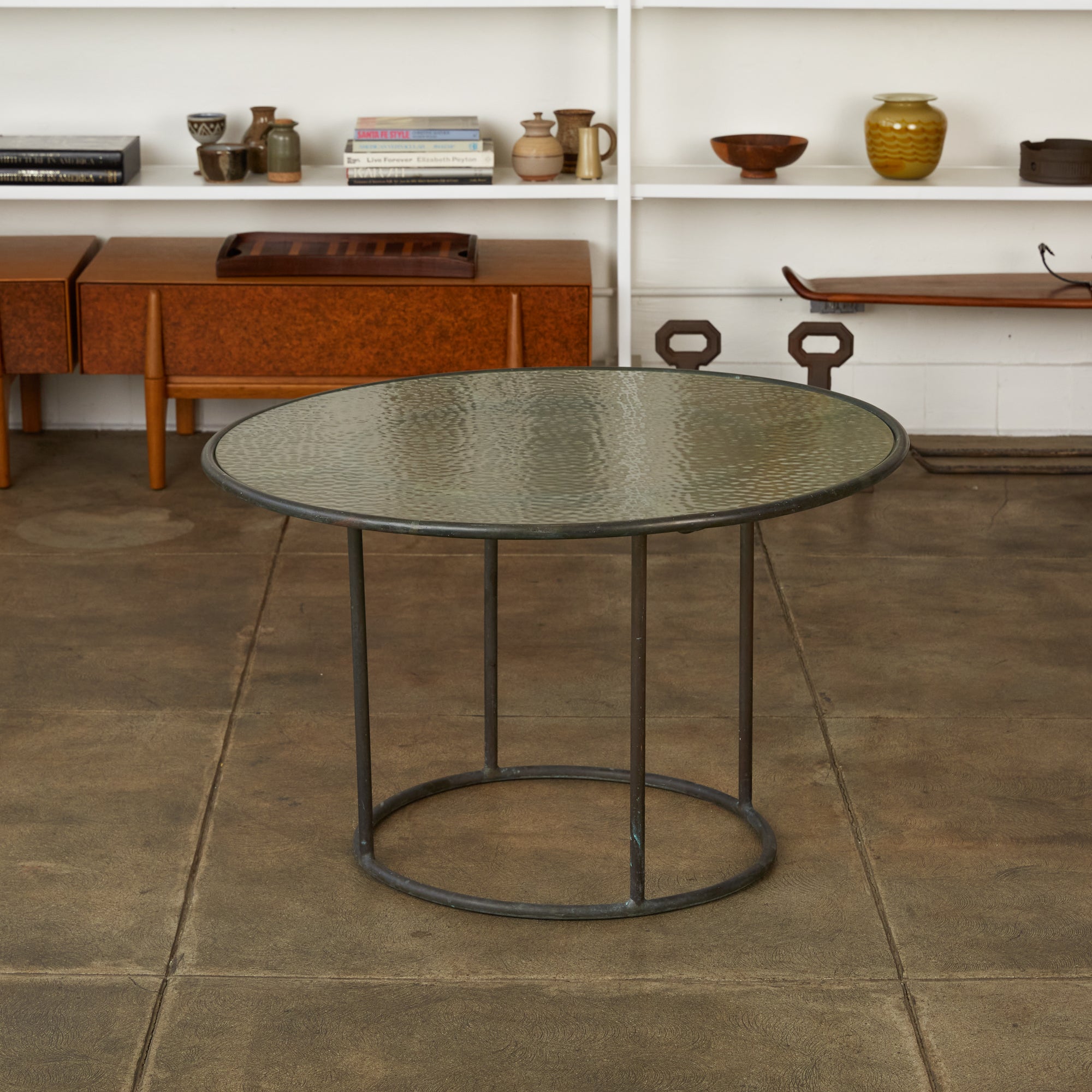 Walter Lamb for Brown Jordan Bronze Patio Occasional Table