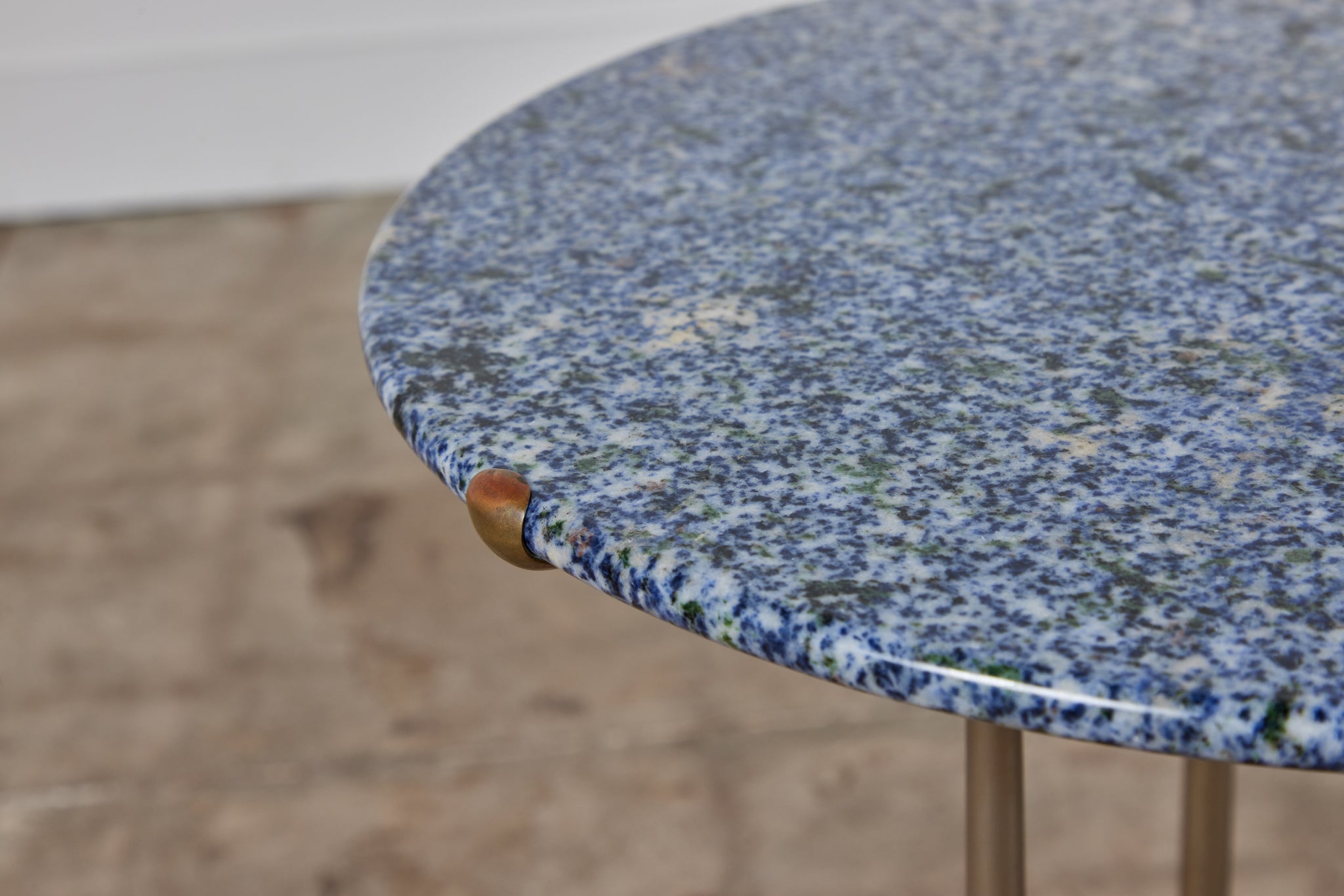 Cedric Hartman Side Table with Blue Granite Top