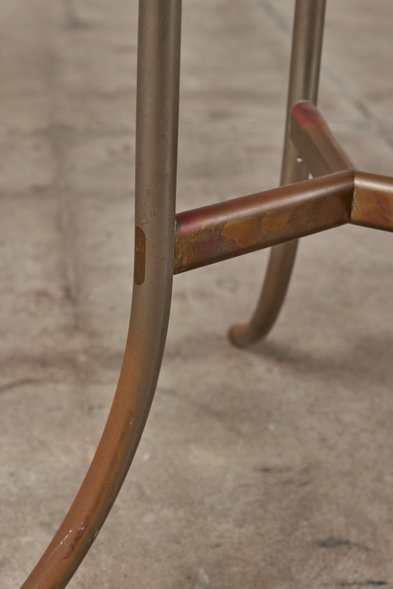Cedric Hartman Side Table with Blue Granite Top