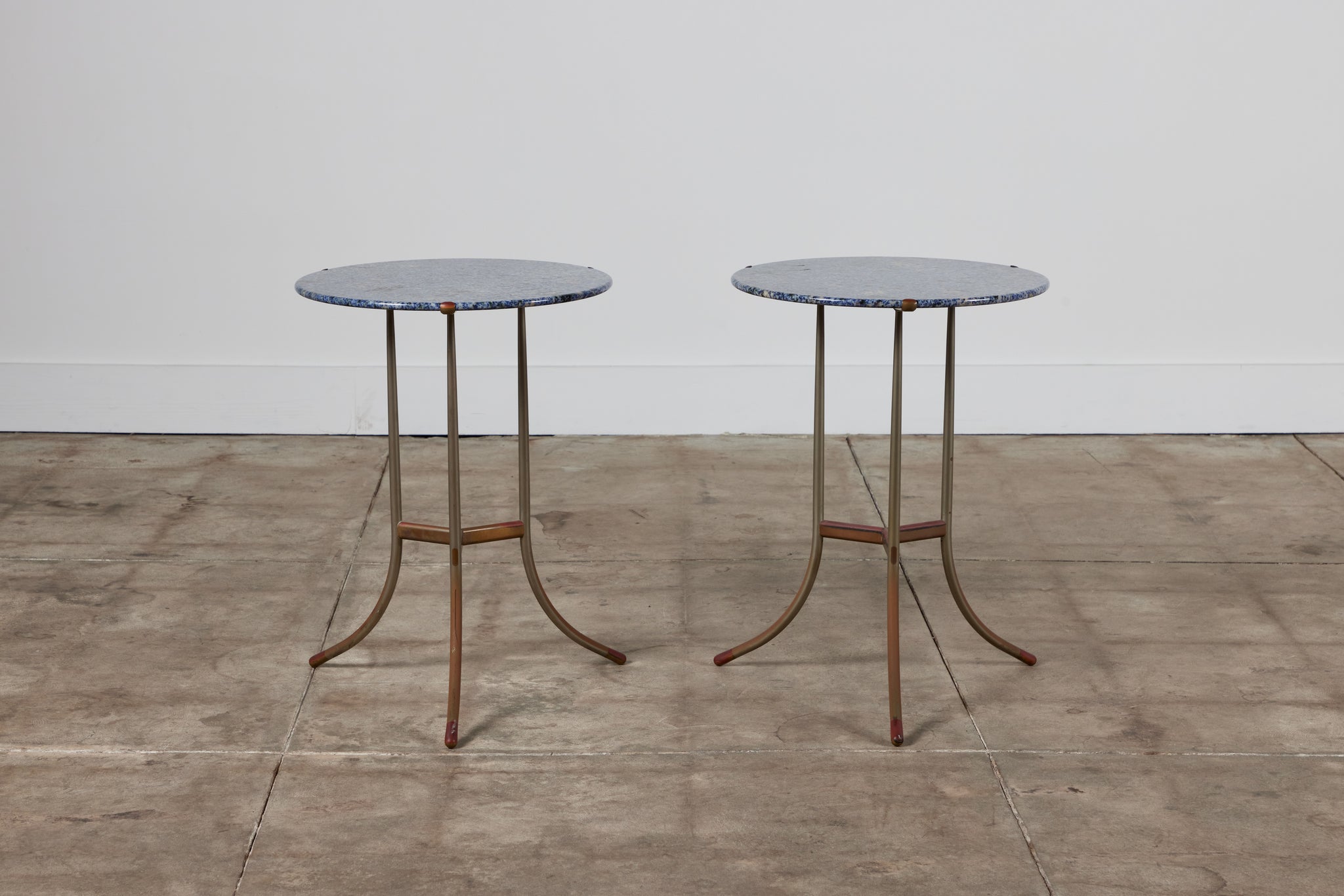 Cedric Hartman Side Table with Blue Granite Top