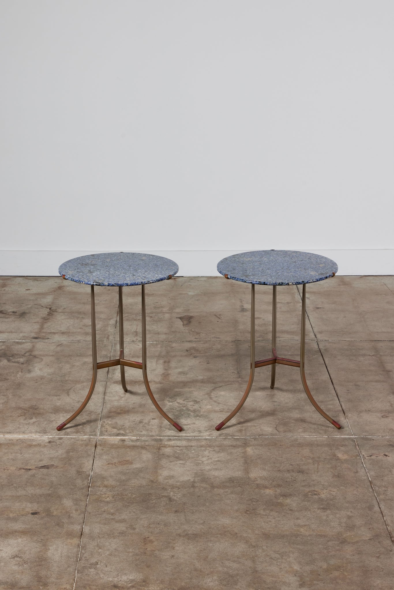 Cedric Hartman Side Table with Blue Granite Top