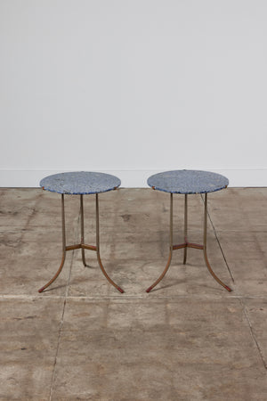 Cedric Hartman Side Table with Blue Granite Top