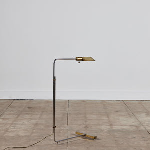 Cedric Hartman Parallel Bar Brass and Stainless Steel Floor Lamp