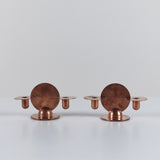 Pair of Copper Candlestick Holders by Ruth Gerth for Chase