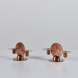 Pair of Copper Candlestick Holders by Ruth Gerth for Chase