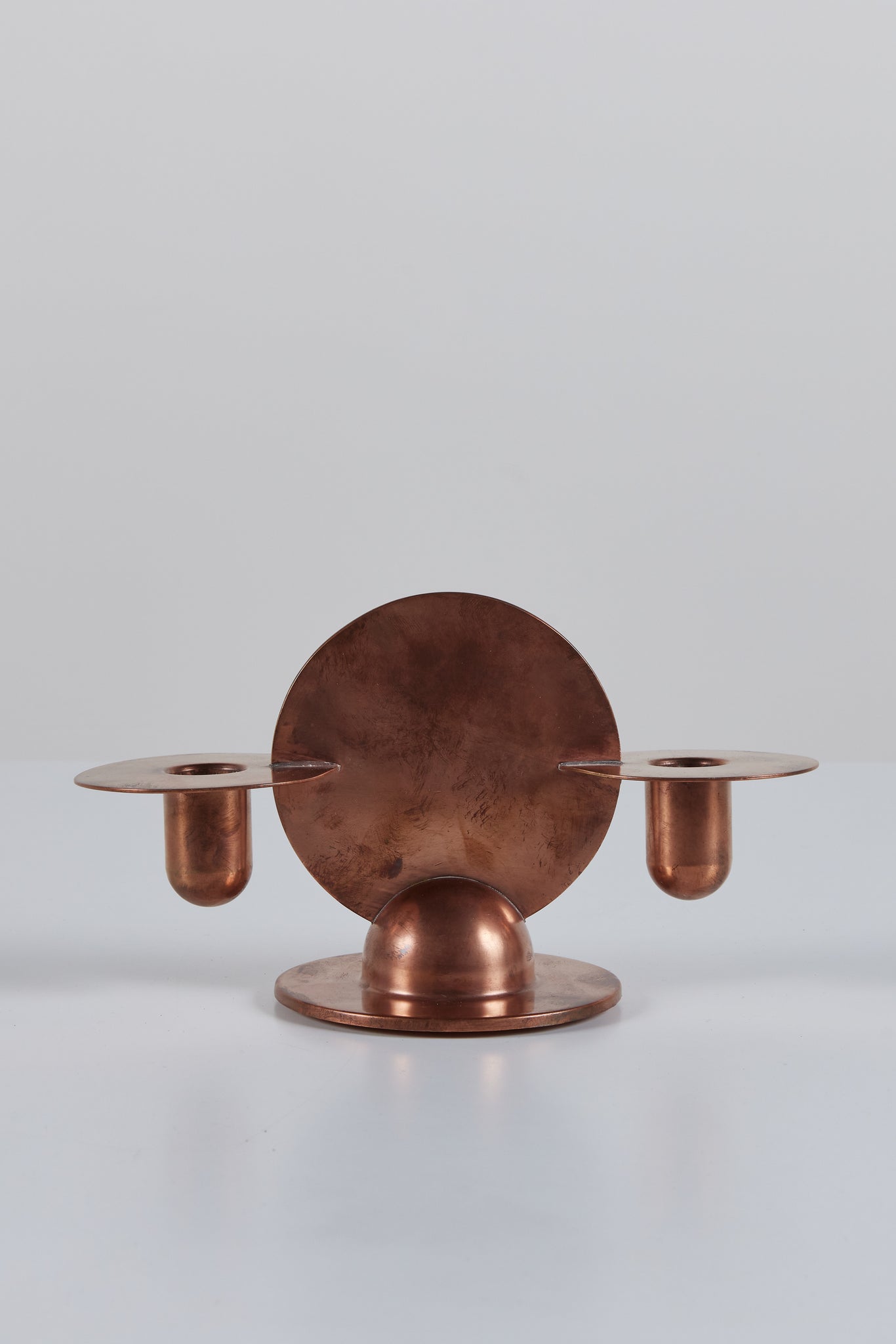 Pair of Copper Candlestick Holders by Ruth Gerth for Chase