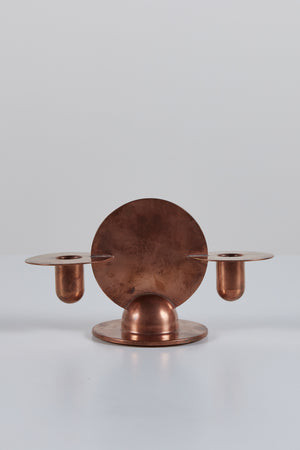 Pair of Copper Candlestick Holders by Ruth Gerth for Chase