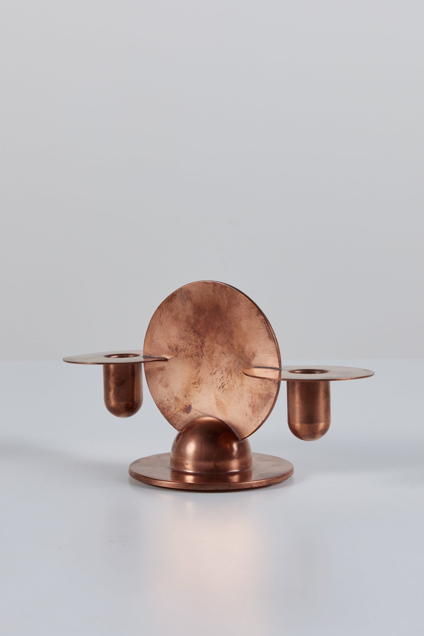 Pair of Copper Candlestick Holders by Ruth Gerth for Chase