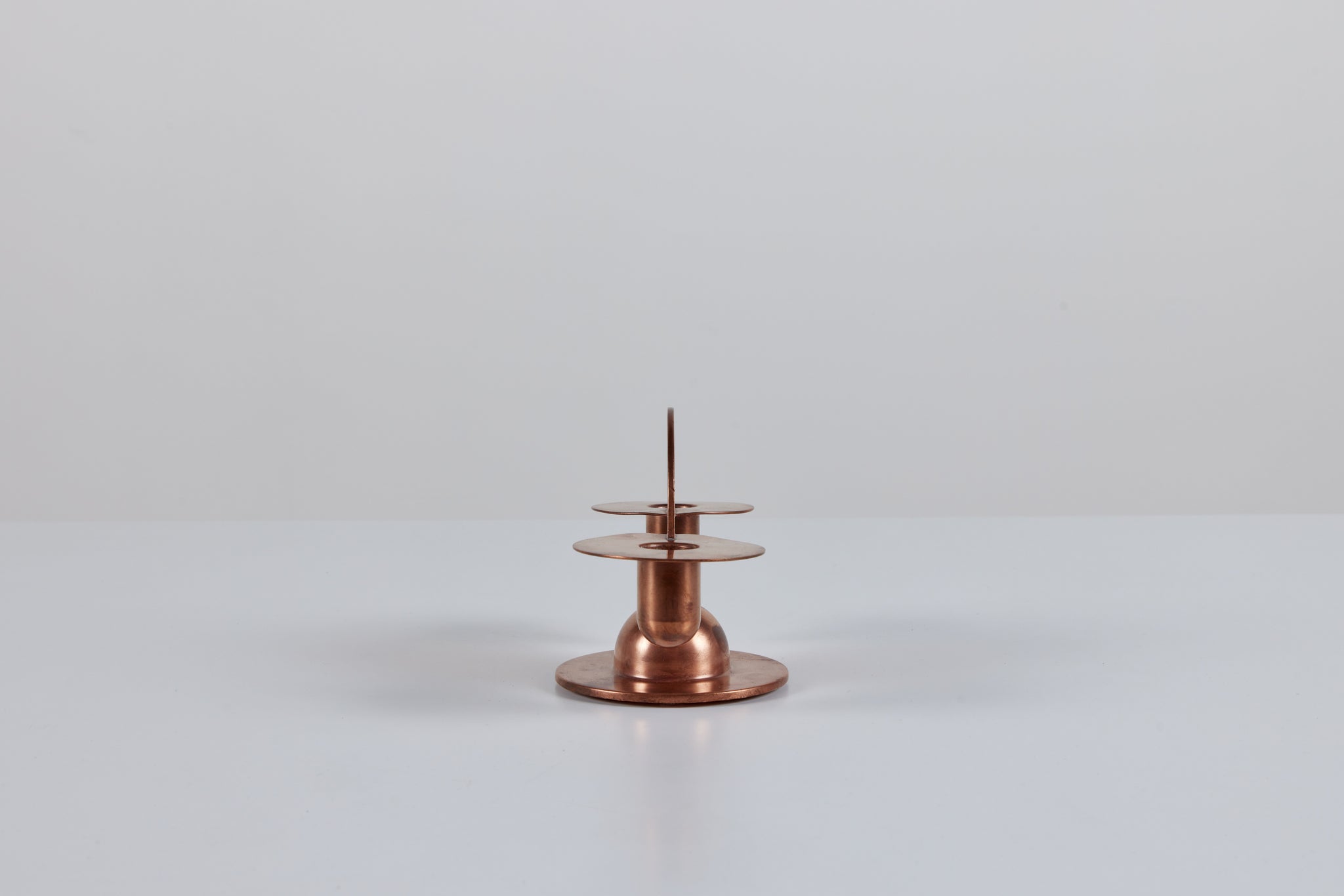 Pair of Copper Candlestick Holders by Ruth Gerth for Chase