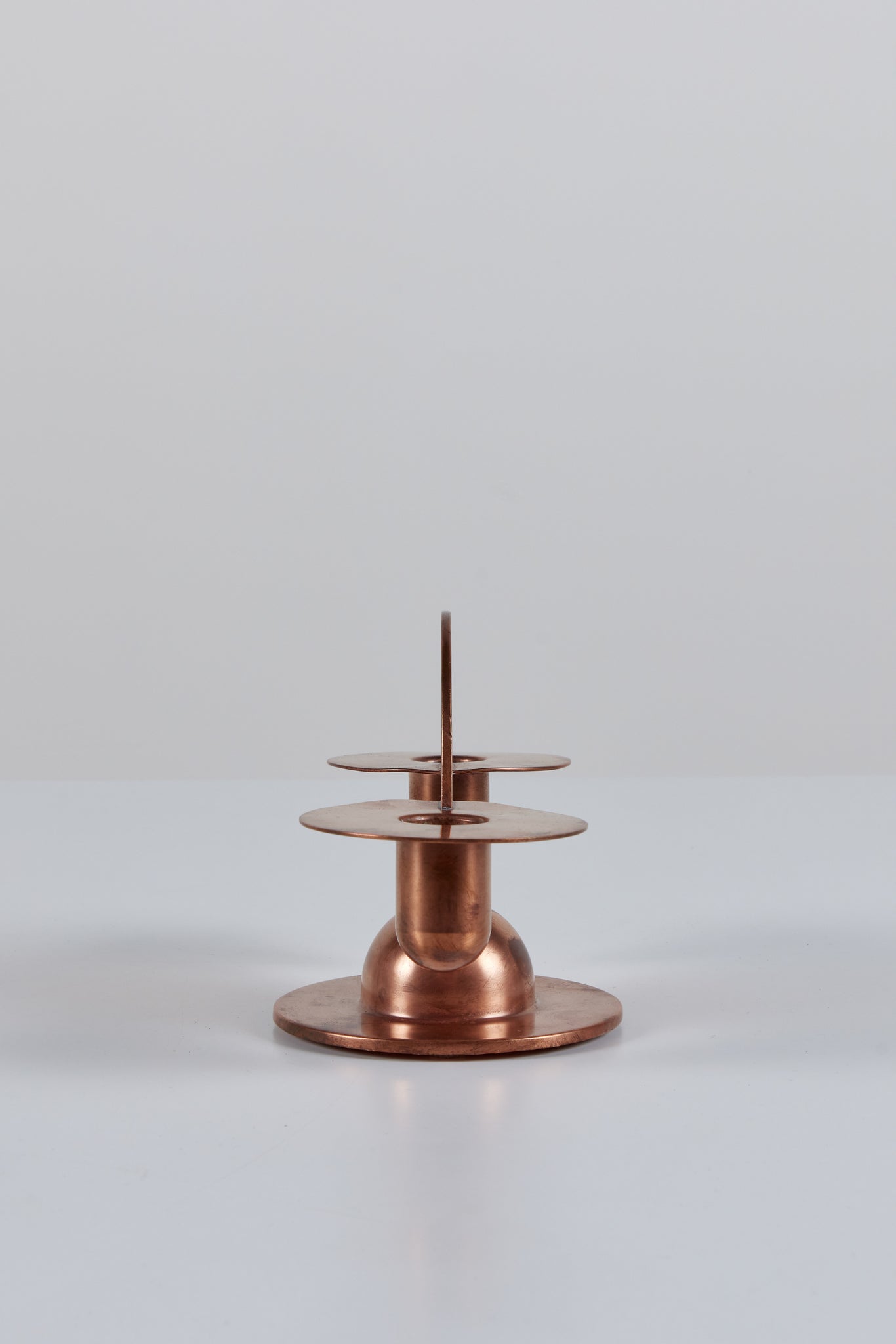 Pair of Copper Candlestick Holders by Ruth Gerth for Chase