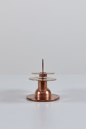 Pair of Copper Candlestick Holders by Ruth Gerth for Chase