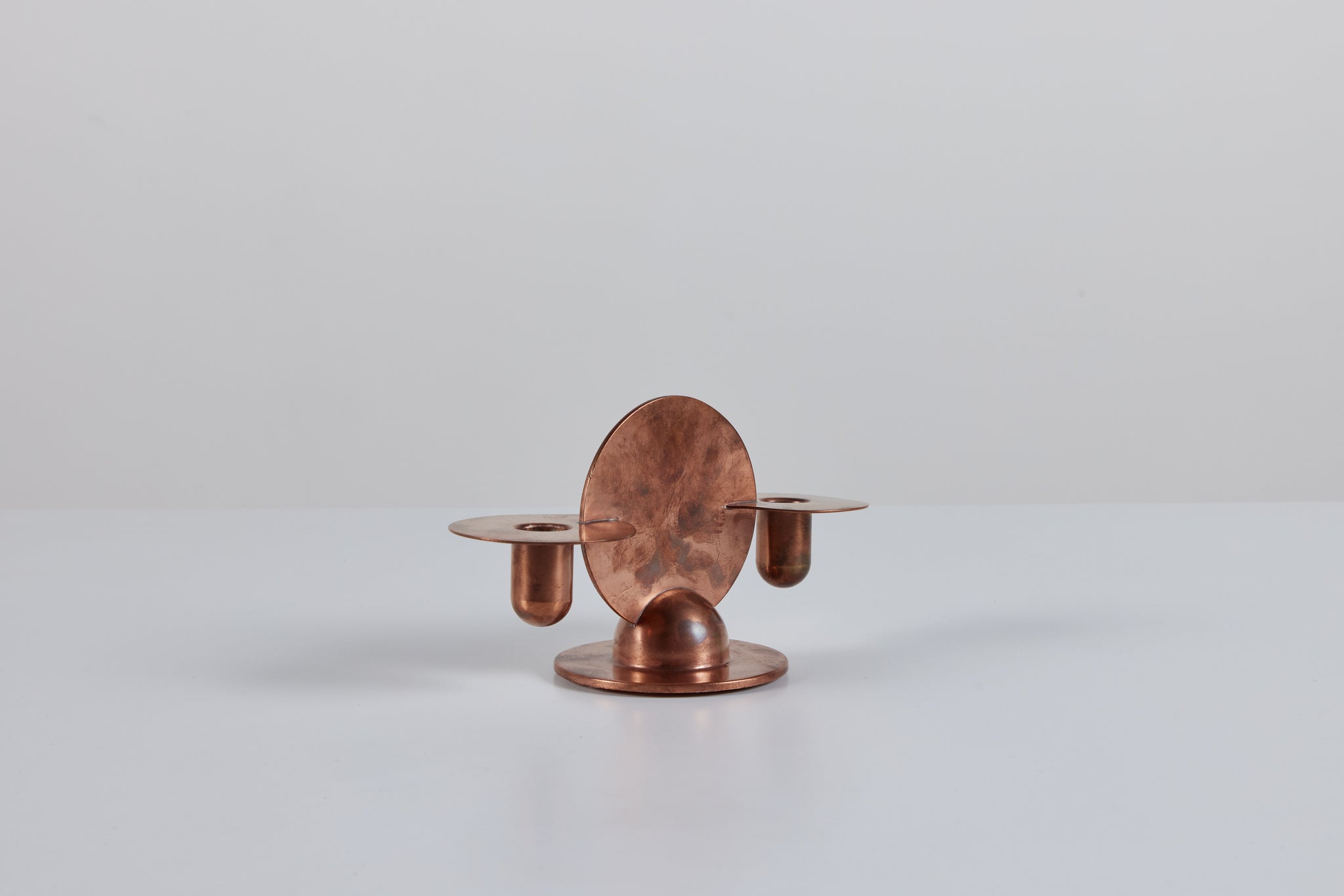 Pair of Copper Candlestick Holders by Ruth Gerth for Chase